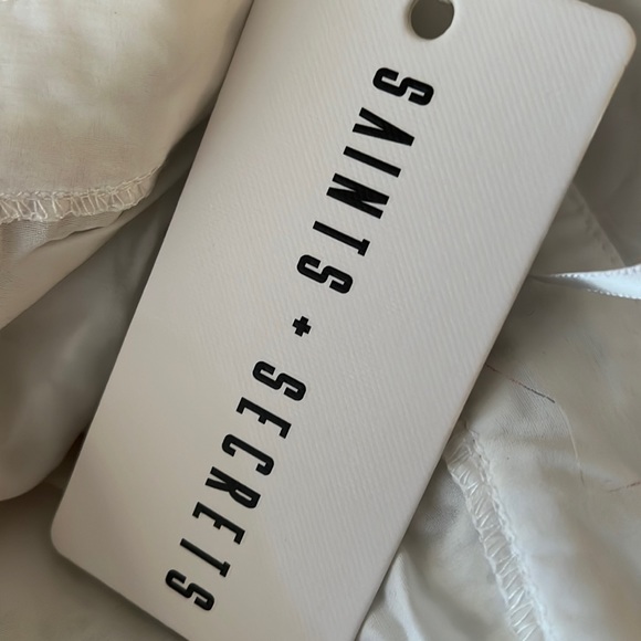 Saints + Secrets Floral Eyelet Dress Cottage Core Retro - Picture 10 of 12